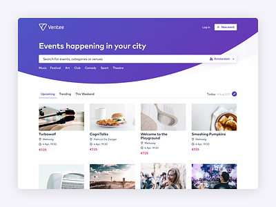 Ventee - an events platform