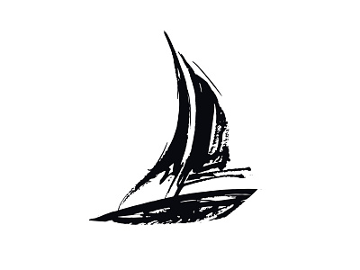 Logo for the yacht club. app beautiful black black and white competition design extreme icon illustration ink logo regatta sail ship vector wind yacht yacht club