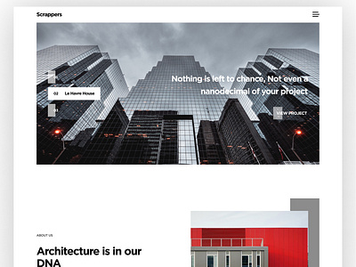 Scrappers Architecture Landing page