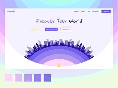 Discover your world | Landing page