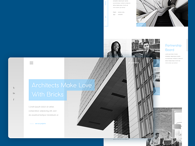 architects architecture clean ui ui webdesign webui xd