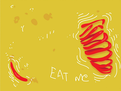 Eat Me dirty illustartor illustration illustration art ribs skeleton swamp