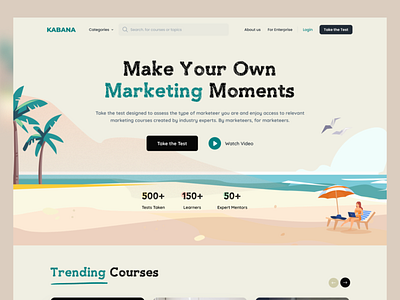 Marketing Website beach marketing modern website