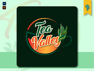 Tea Valley - LOGO DESIGN - Lettermark brandandlogo branding design designer graphic design graphicdesign graphicdesigner graphics icon illustration illustrator lettermark lettermarklogo logo logodesigner nazmulgfx nzmlhrd ui