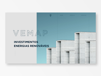 Homepage | Investments Company architecture flat illustration lettering real estate ui web