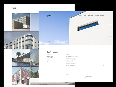 Architecture Website | Concept architecture black branding design flat logo minimal typography ui ux web white
