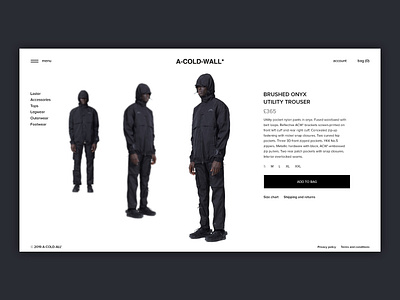 Product Page art direction clothing concept design fashion interface luxury minimal product design product page shop shopping ui ux web webdesign website