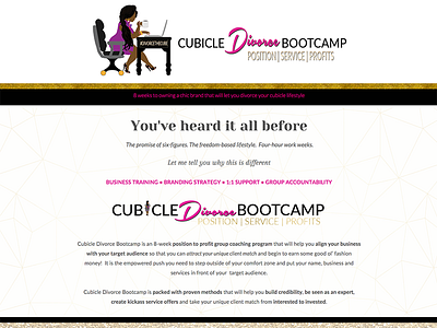 Cubicle Divorce Bootcamp Sales Page