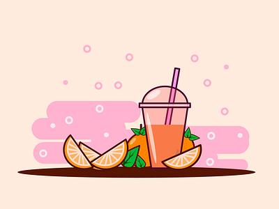 Thinking about oranges!🍊 affinity designer daily art daily vector ipad art ipad illustration orange orange illustration orange juice oranges summer vector