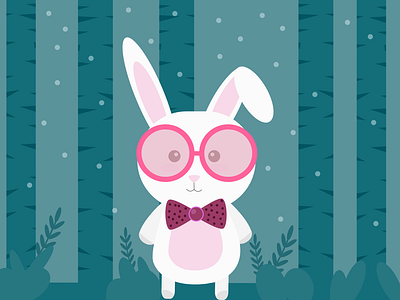 Cute Bunny Illustration 3 character design cute animal cute bunny ipad illustration made in affinity vector artwork vector character vector illustration