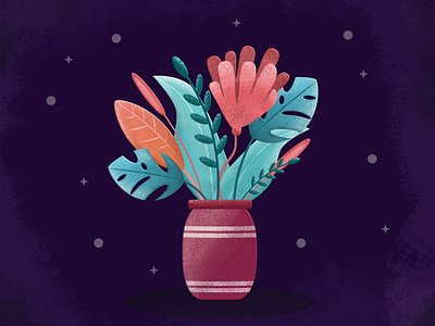 Colorful Plants affinity designer flower pot flowers illustration illustration vector drawing