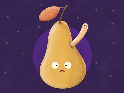 A Small Pear and a Friend! affinity designer illustration new illustration vector artwork vector illustration