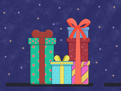 Time for Presents illustration made in affinity presents illustration vector art