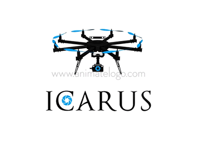 Icarus 2dlogoanimation 3dlogoanimation animation design logo logoanimation logodesign logodesigner logodesignersclub