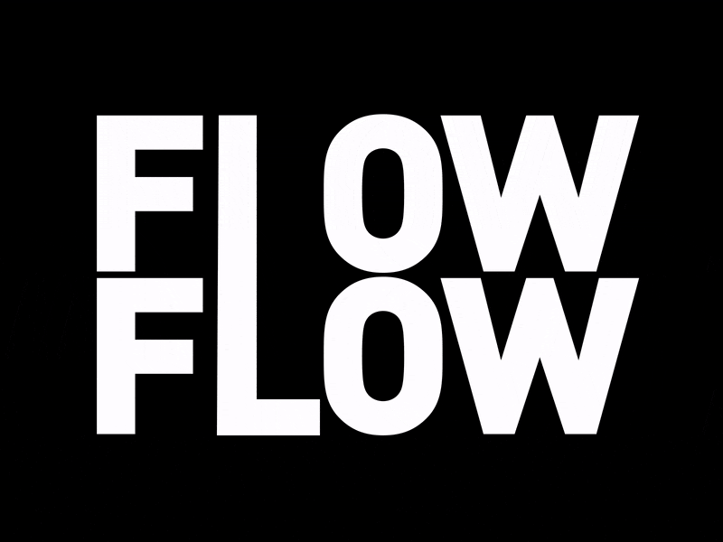 Flow animation typography