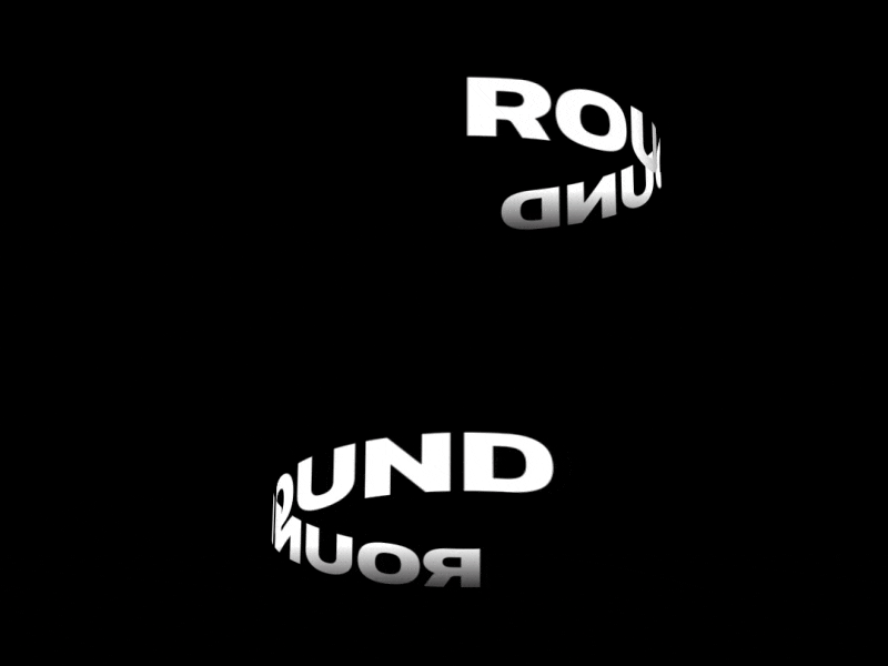 Round And Round animation typography