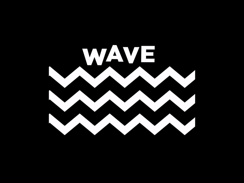 Wave animation design kinetic kinetictype type typo typography