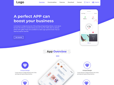 App Landing Page