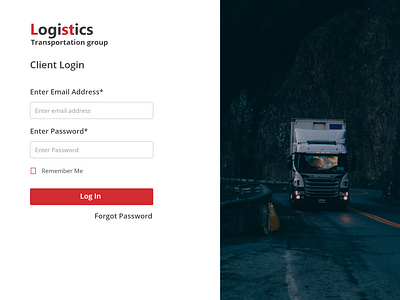 Logistics Login Page