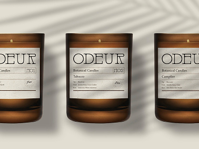 Branding for Odeur Botanical Candles