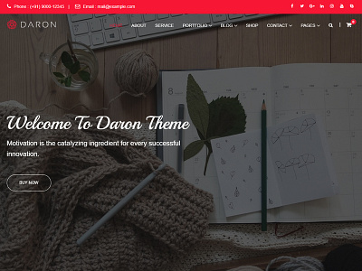 Daron Wordpress Theme design web website wordpress blog theme