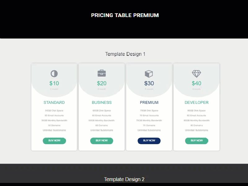 Pricing Table Plugin for WordPress
