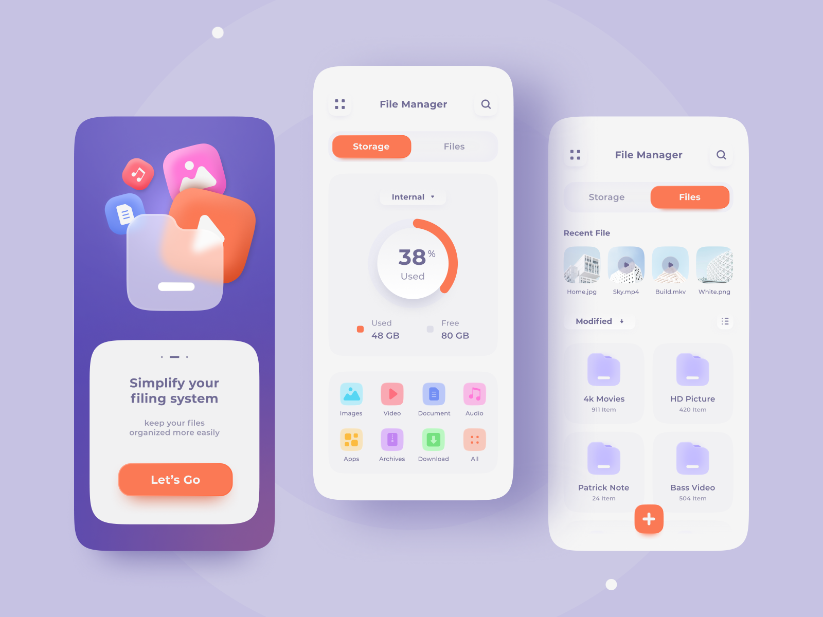 File Manager Apps Light Mode by Adhiari Subekti on Dribbble