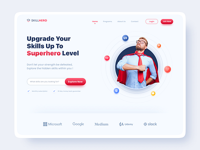 Online Course Web - Hero Section