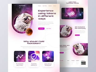 Tocktoken - Token Company Landing Page Concept