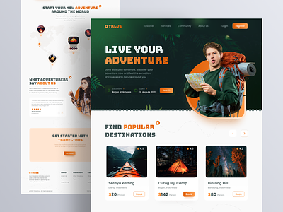 Travelious - Travelling Services Landing Page Website