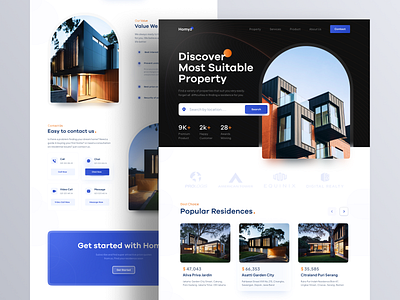 Easytate - Real Estate Landing Page by Muhammad Irfan for One Week ...