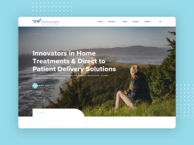 TCP Homecare branding design dublin homepage ireland ui ui design ux web design website