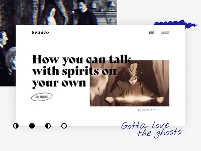 Séance - Mocktober 2021 design dublin figma ghost halloween ireland minimalism minimalist mocktober mocktober 2021 mocktober 21 seance spirits spooky ui ui design website