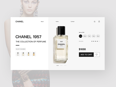 Luxury web design design luxury design perfume ui ux web design