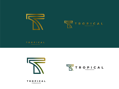 T Monogram // Tropical Townhouse brand identity branding branding and identity design flat logo logo design logogram minimal monogram monogram logo visual brand visual branding visual identity
