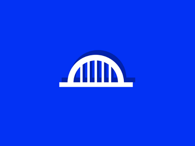 Bridge bridge design icon illustration logo