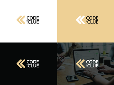 Code&Clue arrow code flat design flat logo logo logo concept logo ideas logo inspirations