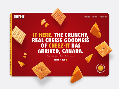 Cheez-It branding cheez it design ui web