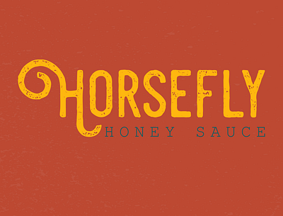 Horsefly Honey Sauce Logo Variations branding design illustration illustrator lettering logo minimal type typography vector