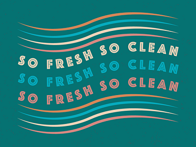So Fresh So Clean branding design illustration illustrator lettering logo minimal type typography vector
