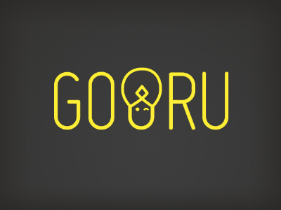 Logo for GooRu, Goo-Gone's mess-removal app interactivedesign logo uxdesign wordmark