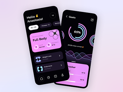 Fitness Tracking App dashboard fitness ios mobile sport