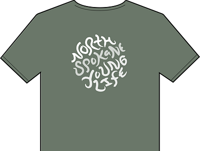 NorthSpokaneYL graphic tee graphicdesign handlettering t shirt