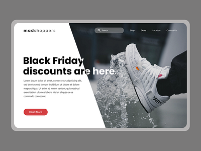 Store Website Mockup black friday black friday sale figma website website design