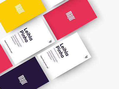 Major | Business Cards branding digital lisbon logo major minimal print purple red studio typography white yellow