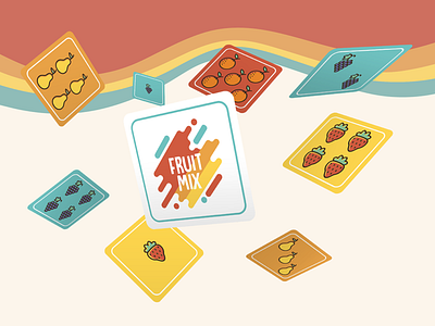 Fruit Mix - Game Redesign card game design game game art halli galli open source redesign
