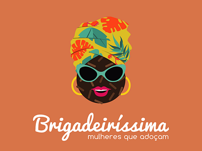 Brigadeiríssima branding brigadeiro design logo vector