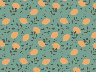 Lemons art background design fabric fabric pattern fruit illustration lemon pattern summer