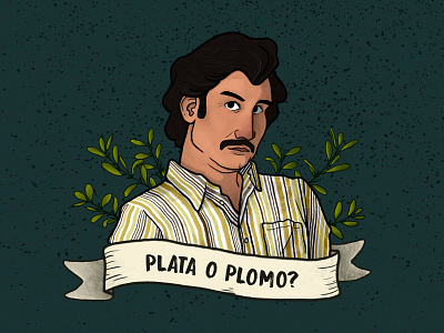 Pablo Escobar art colombia illustration narcos netflix pablo escobar