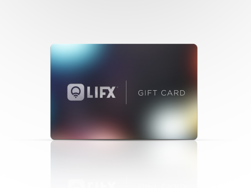 LIFX Gift card asset by Laura Polkus on Dribbble